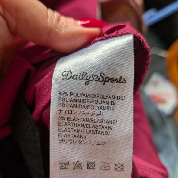 Daily Sports Fuchsia Zip-Front Mini Dress Golf Athletic Medium PGA Casual Sporty - Picture 7 of 13